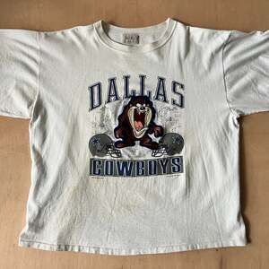 Vintage 1993 Dallas Cowboys Looney Tunes Tazmanian Devil NFL t-shirt XL